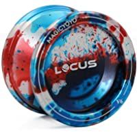 Los mejores  - MAGICYOYO Pro Responsive Yo-yo para principiantes V6 LOCUS SPACE Matt Metal Yo Yo con Pouch Glove 5 Strings- Oro &amp- azul…